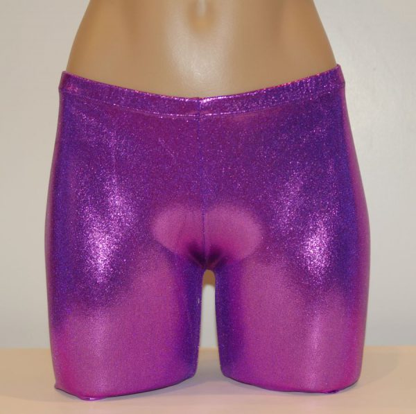 Pink Metallic - WOMEN'S/GIRLS-Spandex Compression Shorts