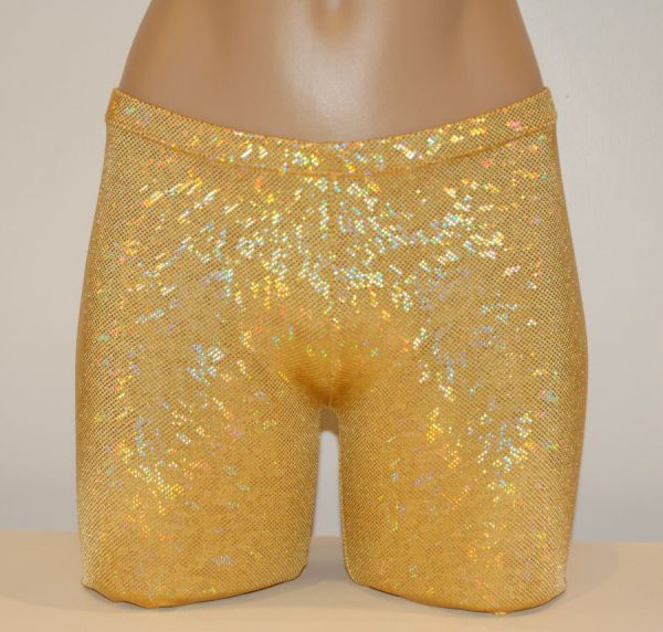 Gold Metallic - WOMEN'S/GIRLS-Spandex Compression Shorts