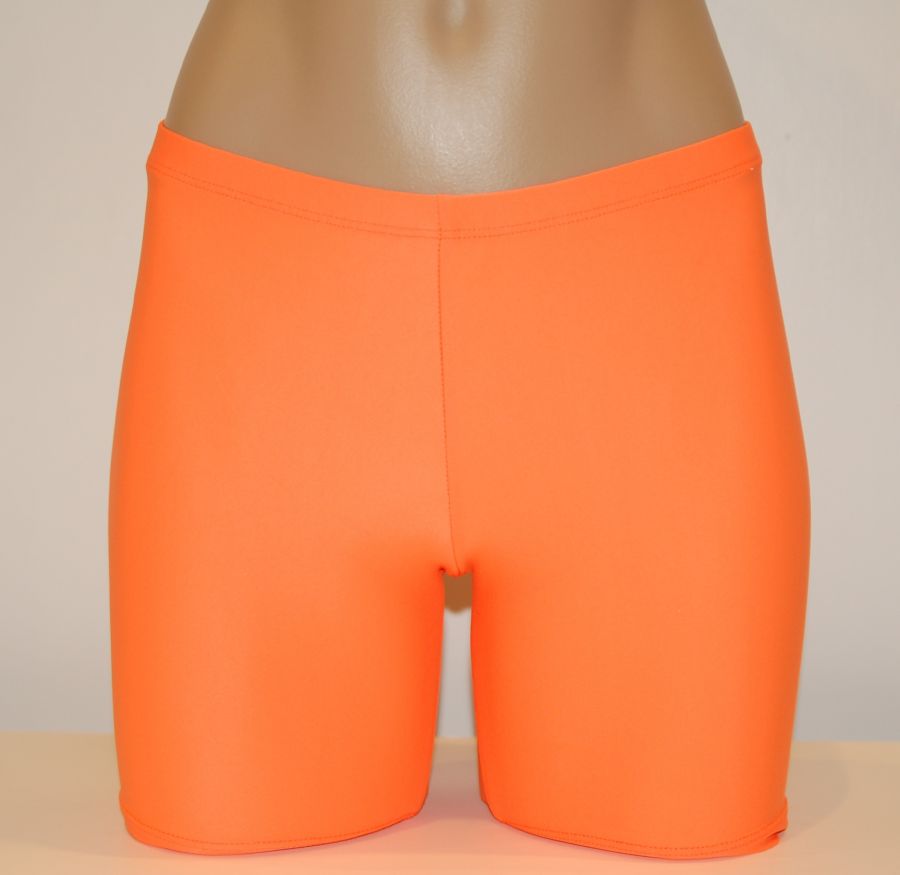 Orange SOLID - WOMEN'S/GIRLS-Spandex Compression Shorts - Bskinz