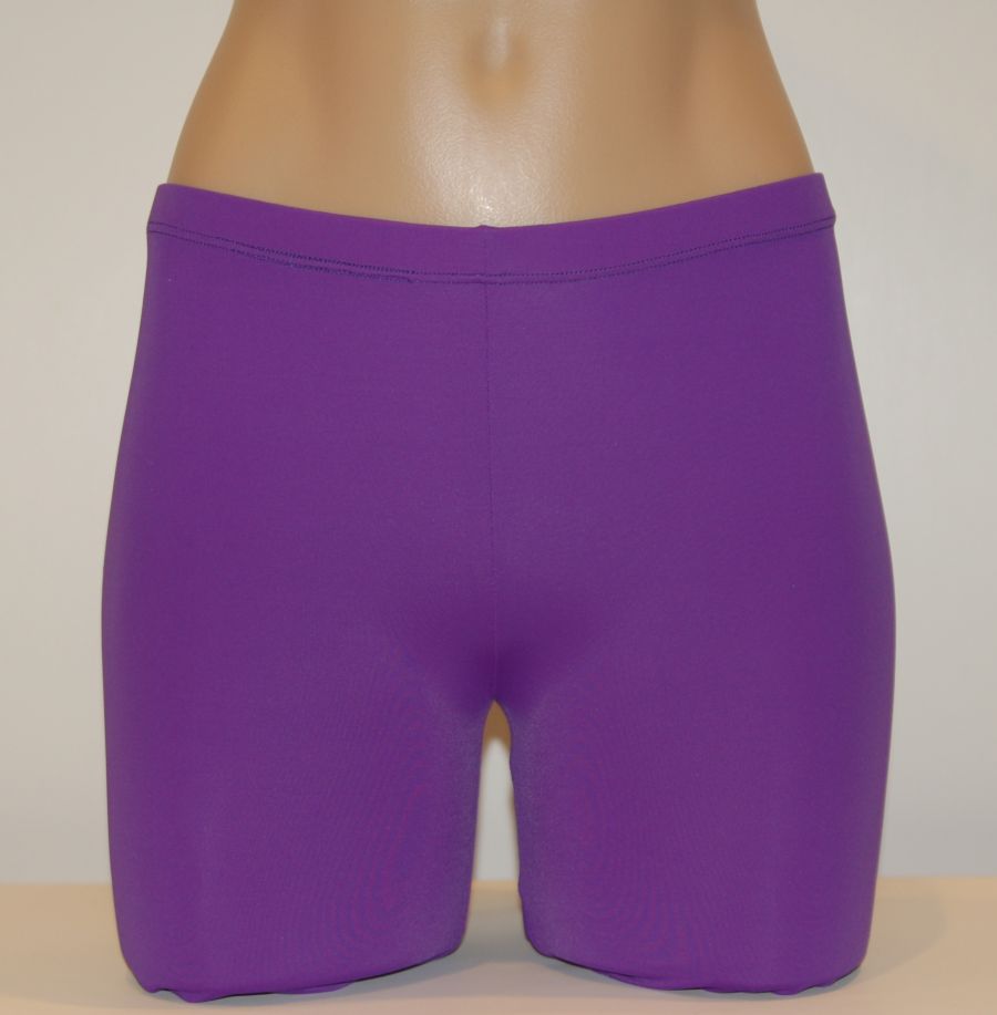 Purple SOLID - WOMEN'S/GIRLS-Spandex Compression Shorts - Bskinz