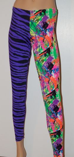 Purple Zebra Leggings - Bskinz