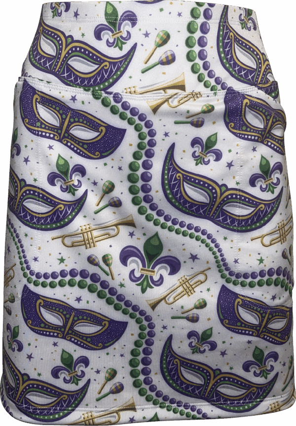 Mardi Gras Golf Skort