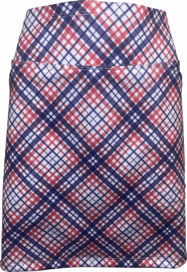Patriotic Plaid Golf Skort - NEW