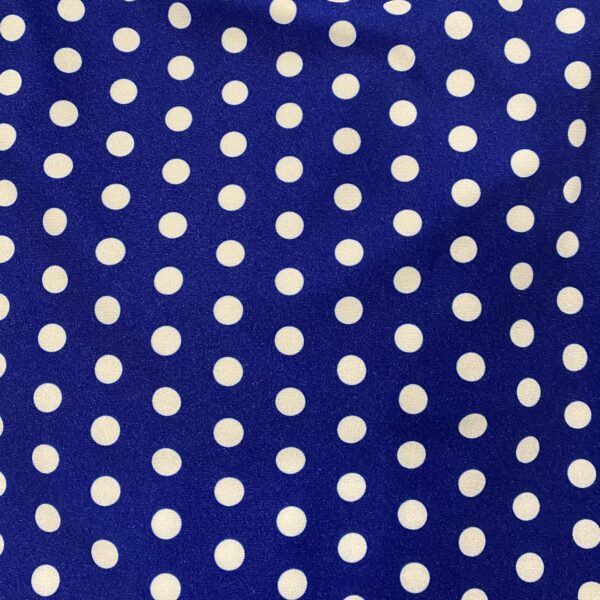 Royal with White Polka Dots Golf Skort